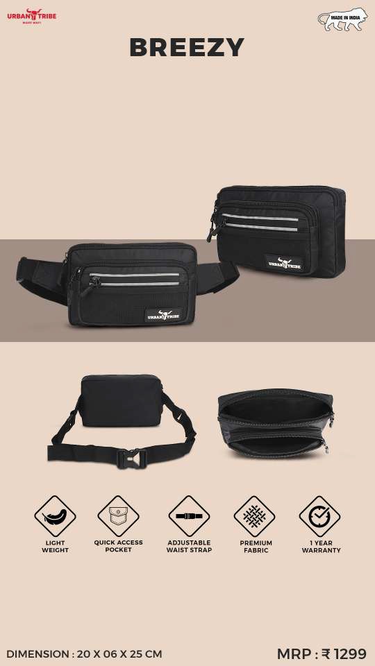 BREEZY Multi‑Pocket Waist PouchBREEZY Multi‑Pocket Waist Pouch